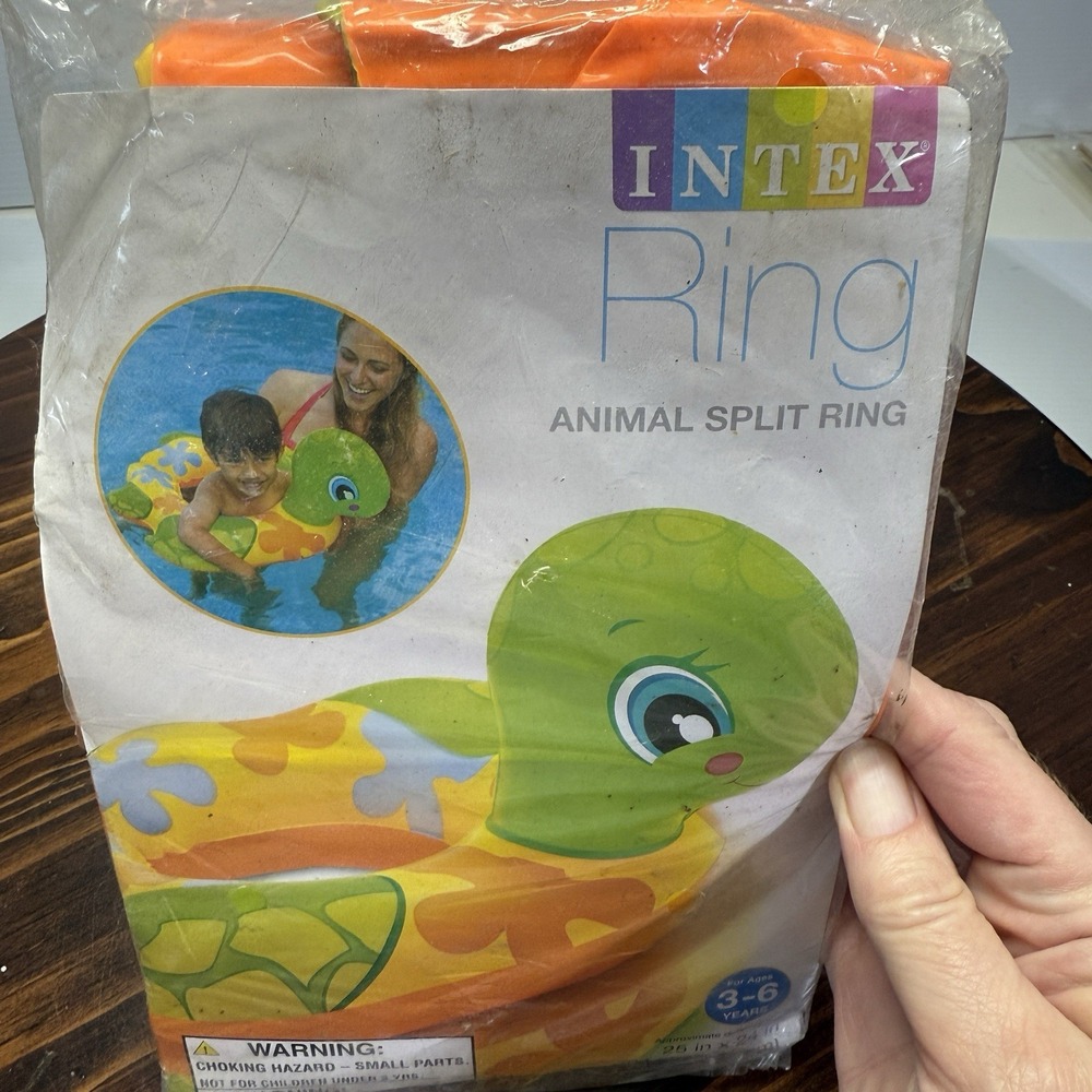 Intex Animal Split‎ Ring Float -  Ages 3-6 - Turtle - New